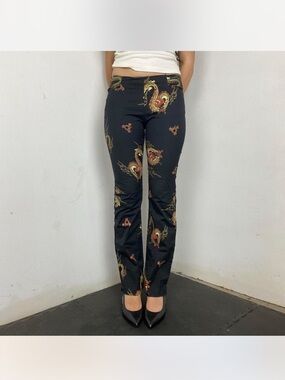 FINAL SALE - Y2K silk dragon pants